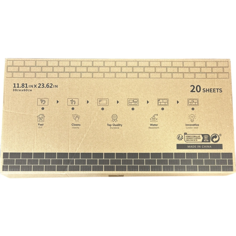 Panele ścienne dekoracyjne marmur 30x60 cm