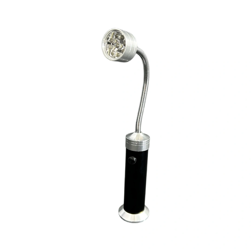 Lampa LED z elastycznym ramieniem stojąca pionowo