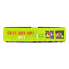 Lampa ogrodowa solarna z włóknami optycznymi 2 sztuki