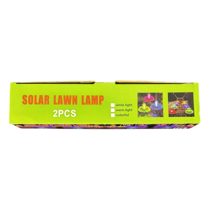Lampa ogrodowa solarna z włóknami optycznymi 2 sztuki